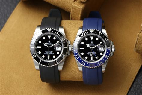 rubber rolex bands|rolex submariner with rubber strap.